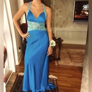 Jovani Turquoise Prom Dress